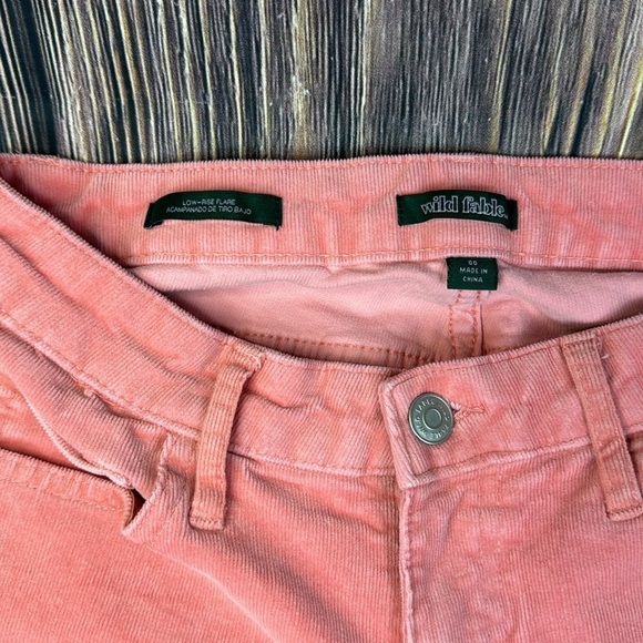 Wild Fable Pink Corduroy Flare Pants - Picture 5 of 10